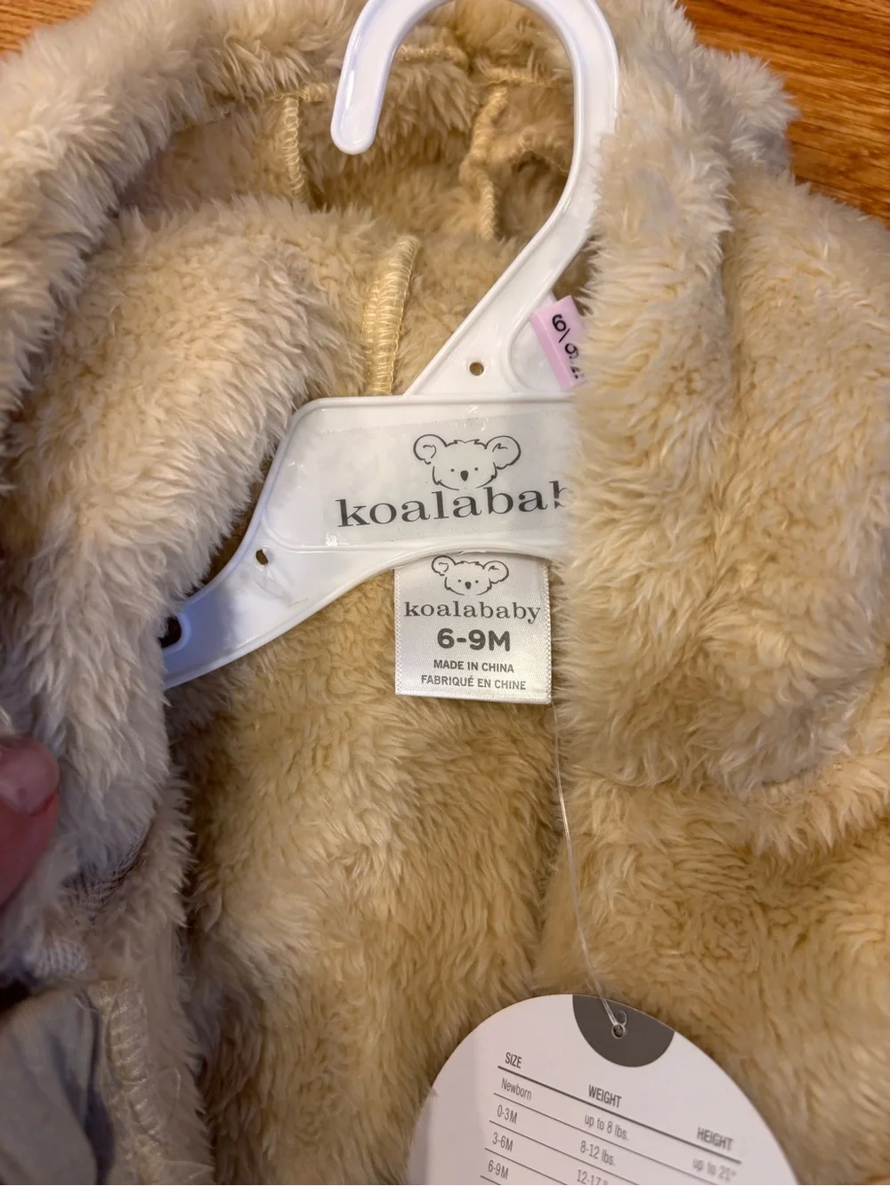 Koalababy Bear Hooded One-Piece in Light Brown
